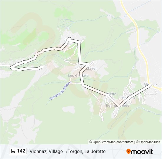 142 Bus Line Map