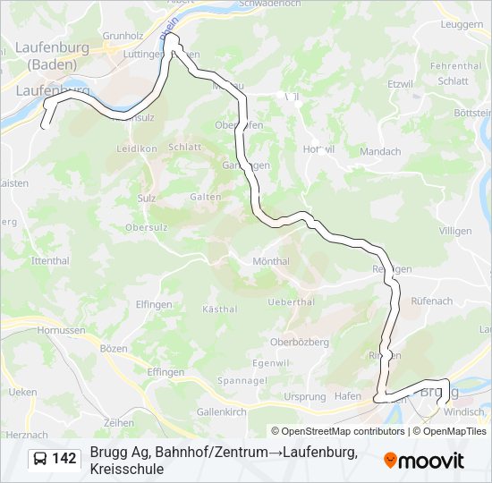 142 Bus Line Map