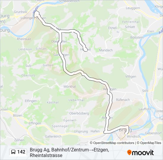 142 Bus Line Map