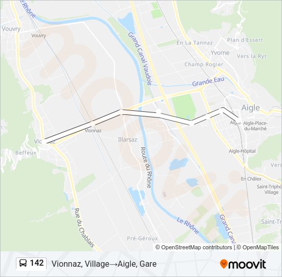 142 Bus Line Map