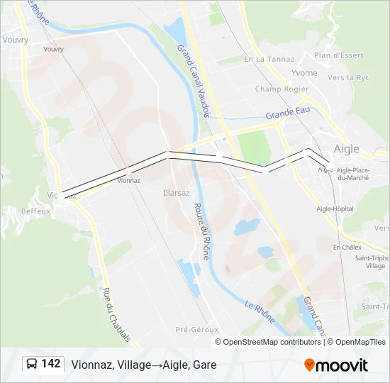 142 Bus Line Map