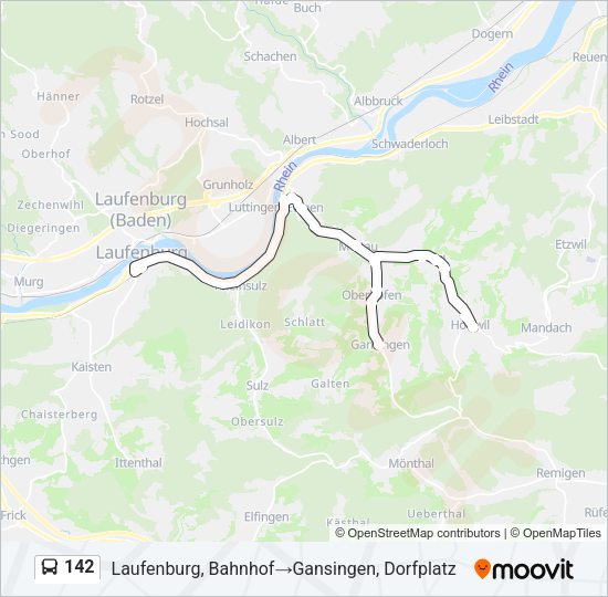 142 Bus Line Map