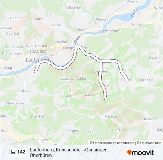142 Bus Line Map
