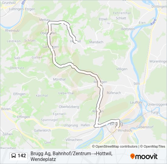142 Bus Line Map