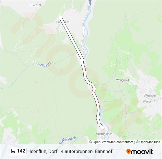 142 Bus Line Map