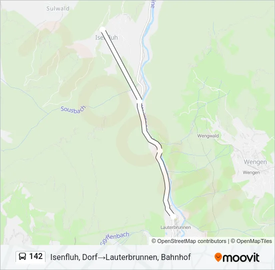 142 Bus Line Map