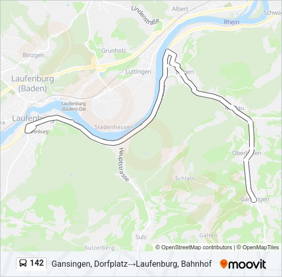 142 Bus Line Map