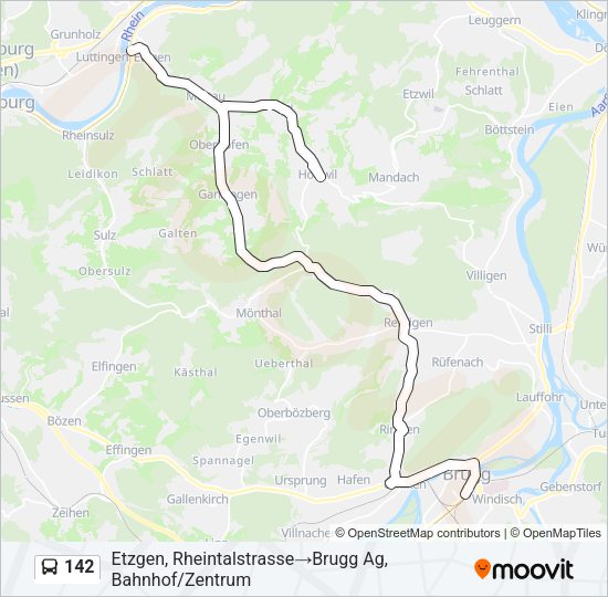 142 Bus Line Map