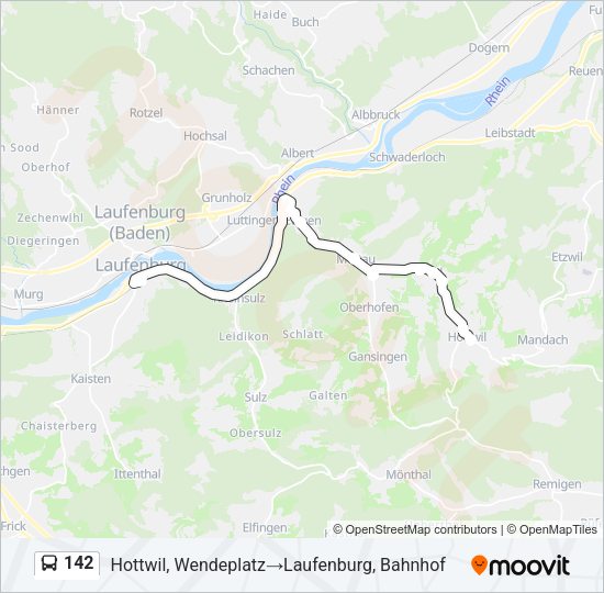 142 Bus Line Map