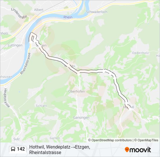142 Bus Line Map