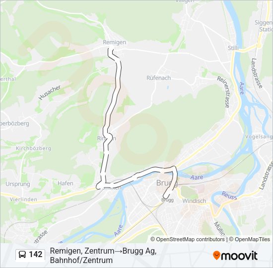 142 Bus Line Map