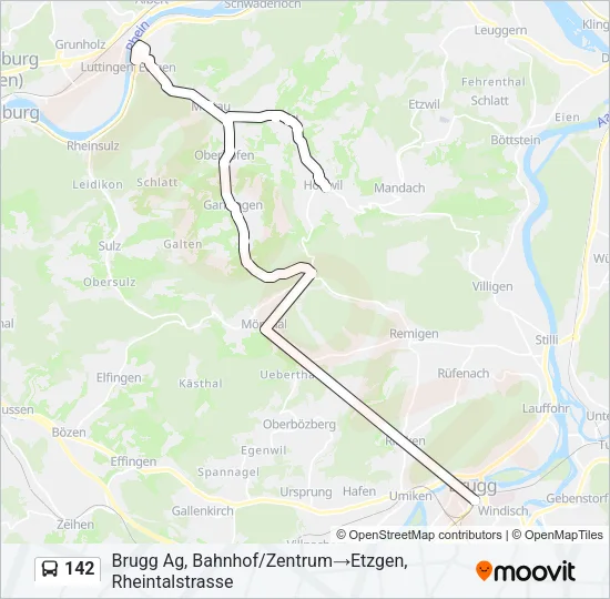142 Bus Line Map