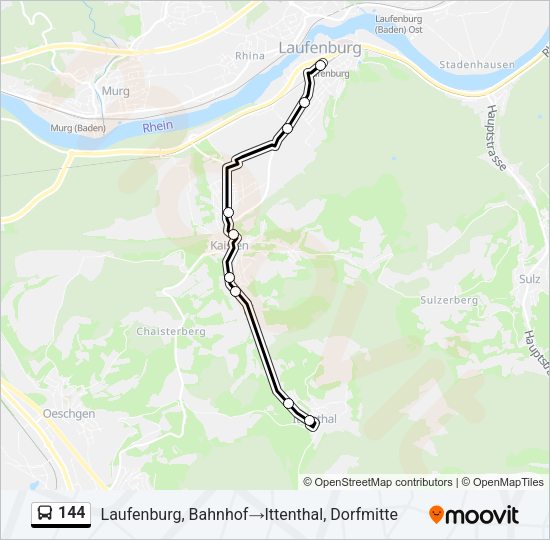 144 Bus Line Map