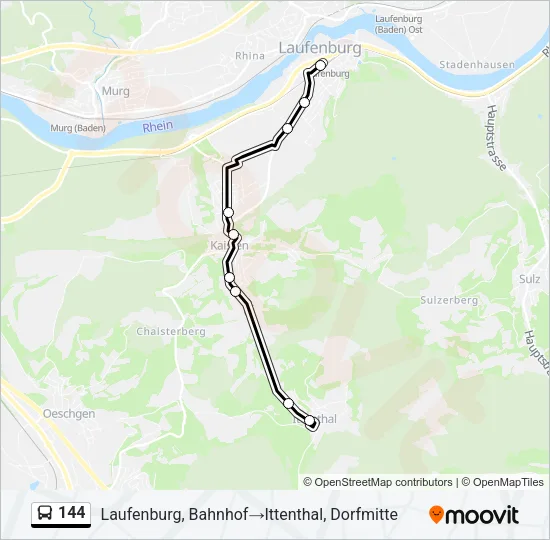 144 Bus Line Map