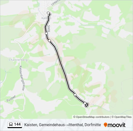 144 Bus Line Map