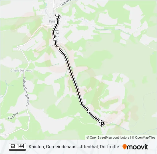 144 Bus Line Map