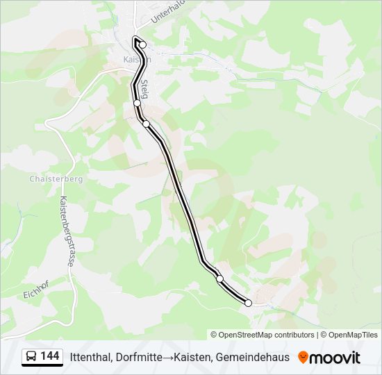 144 Bus Line Map