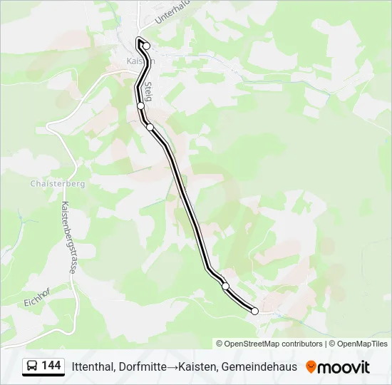144 Bus Line Map