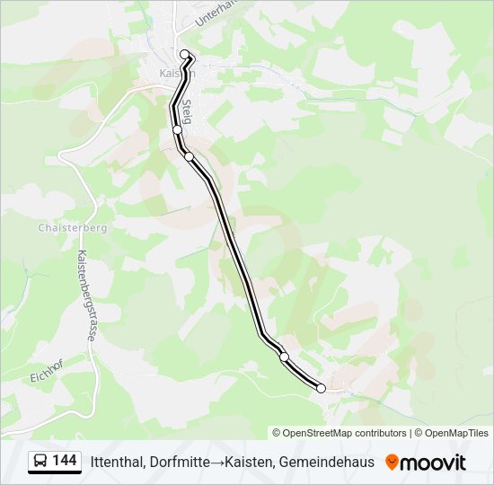 144 Bus Line Map