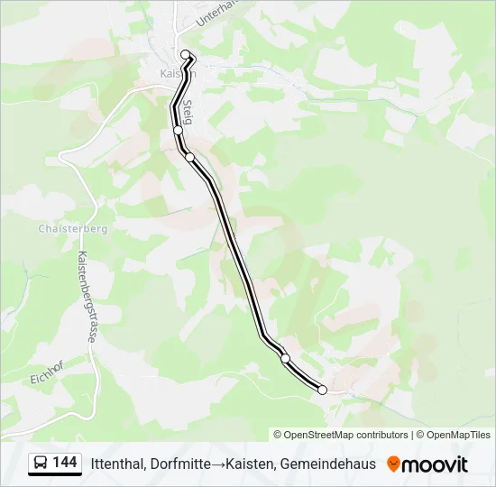 144 Bus Line Map