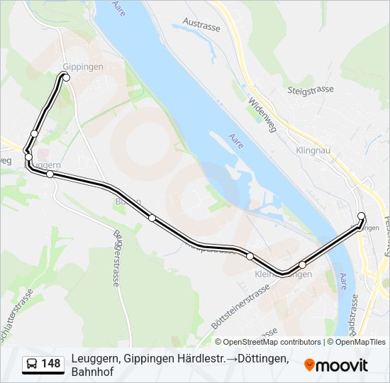 148 Bus Line Map