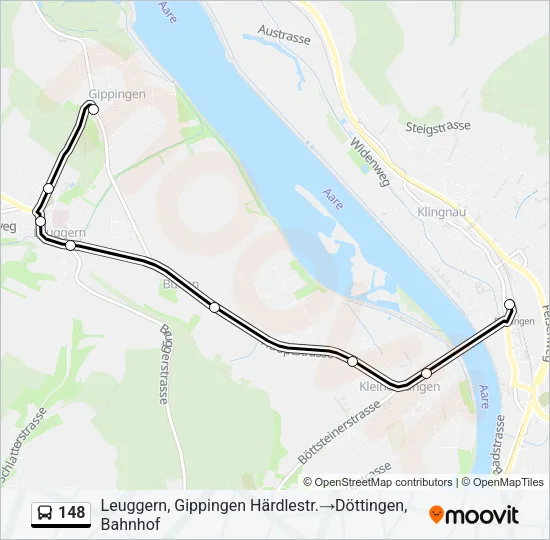 148 Bus Line Map