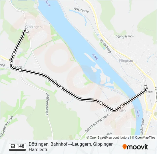 148 Bus Line Map