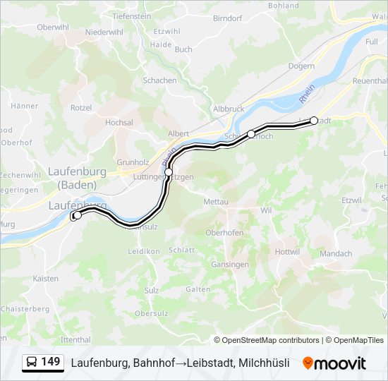 149 Bus Line Map