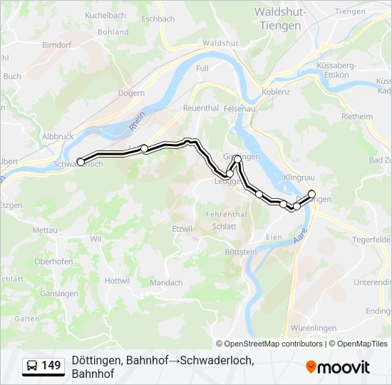 149 Bus Line Map