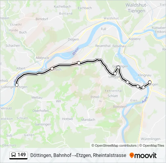 149 Bus Line Map