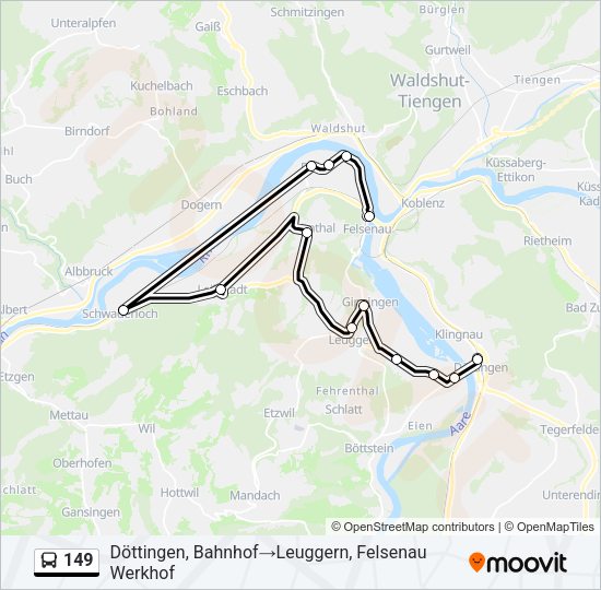 149 Bus Line Map