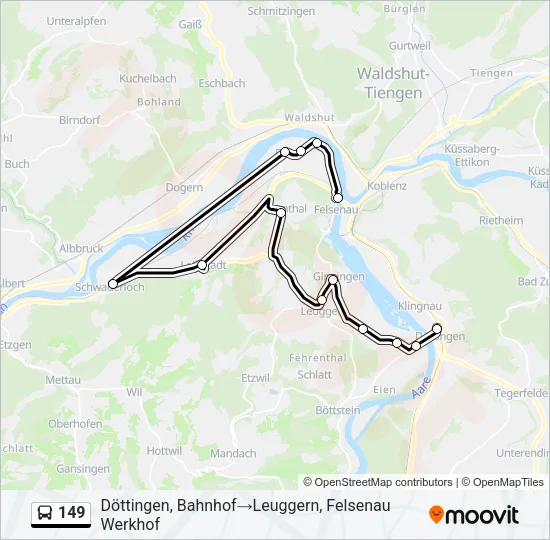 149 Bus Line Map