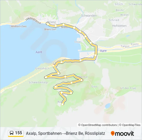 155 Bus Line Map