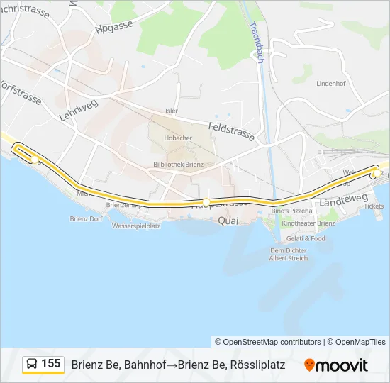 155 Bus Line Map