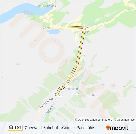 161 bus Line Map