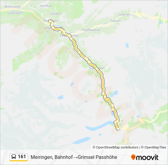 161 Bus Line Map