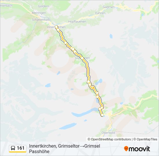 161 Bus Line Map