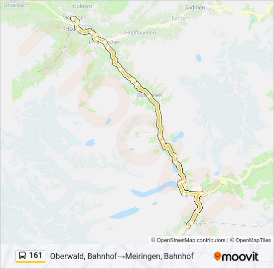 161 Bus Line Map