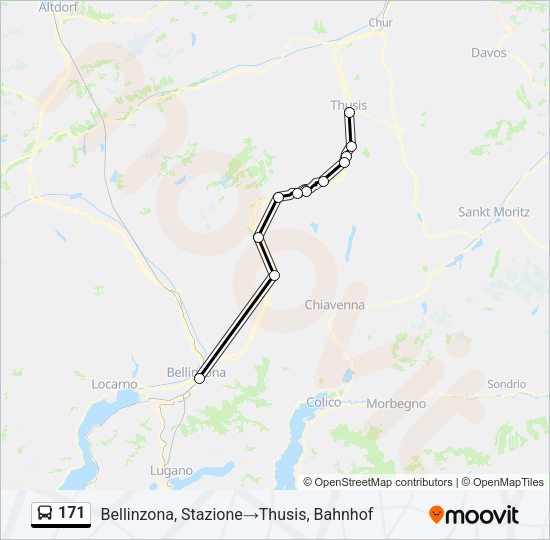171 Bus Line Map