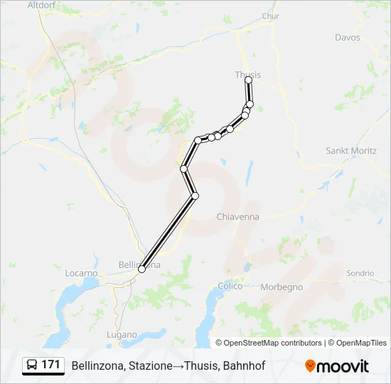 171 Bus Line Map