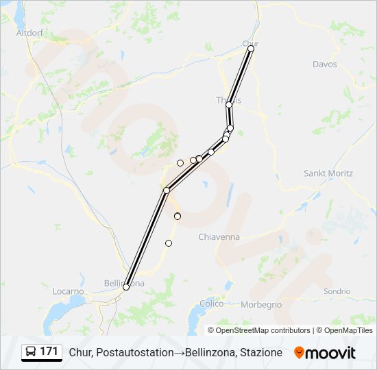 171 Bus Line Map
