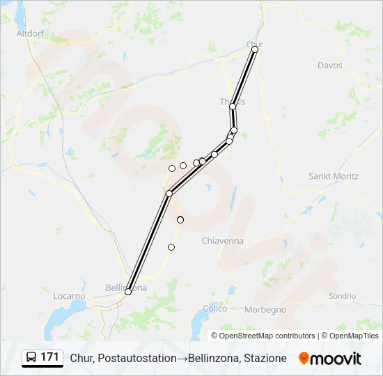 171 Bus Line Map