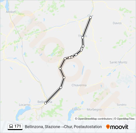 171 Bus Line Map