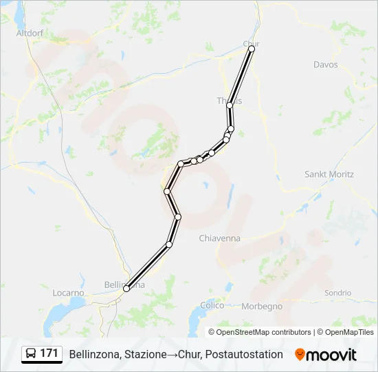 171 Bus Line Map