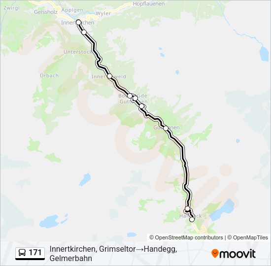 171 Bus Line Map
