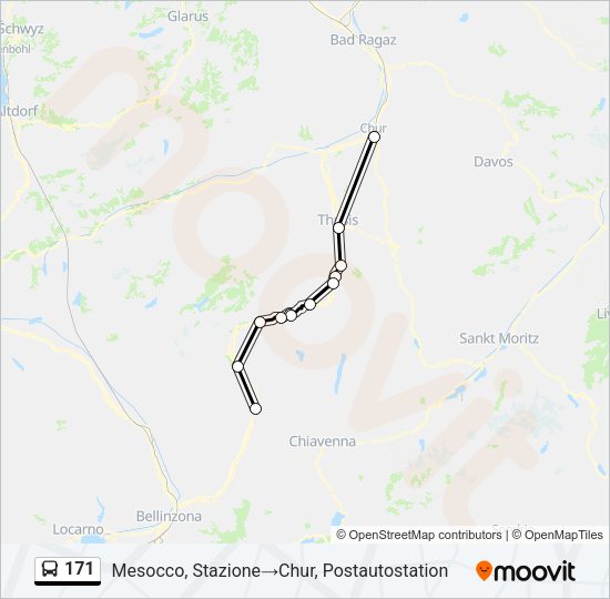 171 Bus Line Map