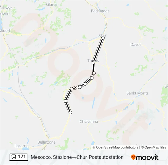 171 Bus Line Map