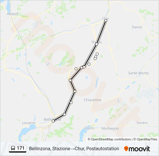 171 Bus Line Map
