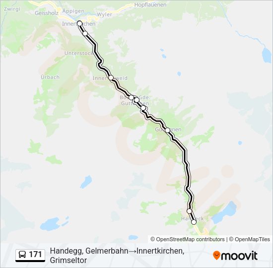 171 Bus Line Map