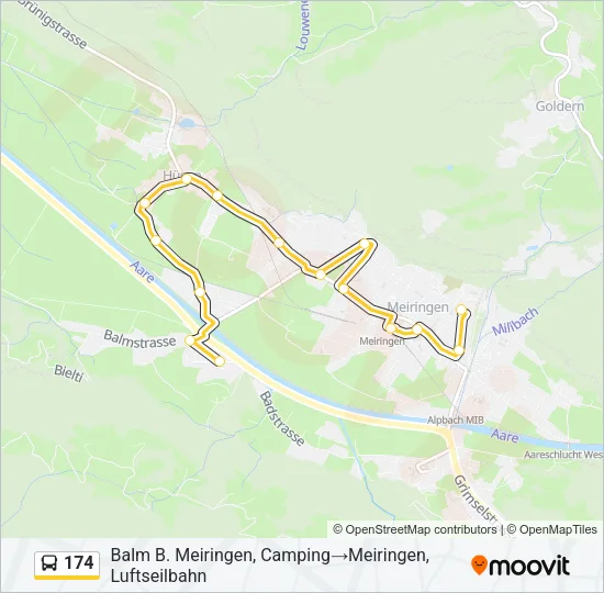174 Bus Line Map
